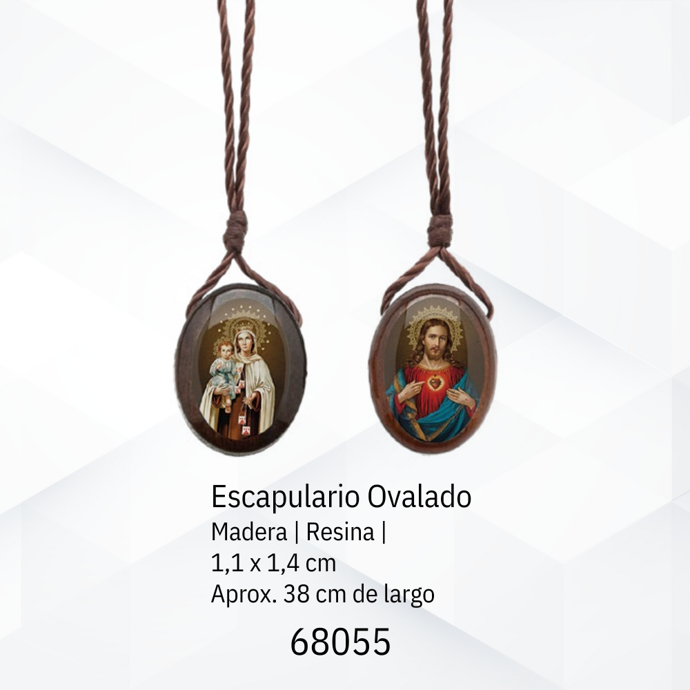ESCAPULARIO PEQUEÑO EN MADERA IMBUIA