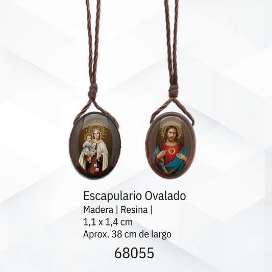 ESCAPULARIO PEQUEÑO EN MADERA IMBUIA