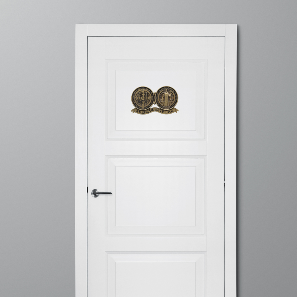 MEDALLA DE SAN BENITO PARA PUERTA